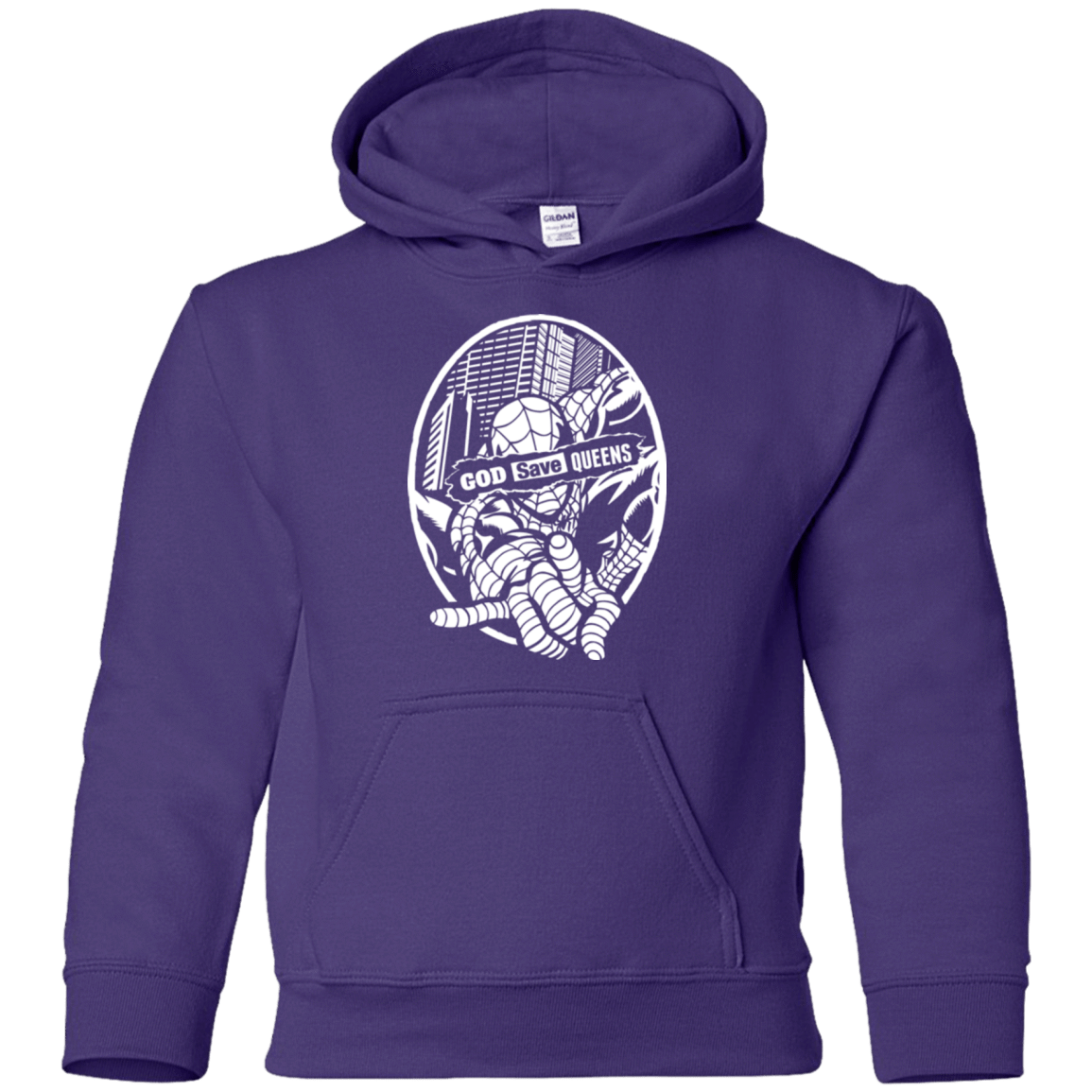 Sweatshirts Purple / YS GOD SAVE QUEENS Youth Hoodie