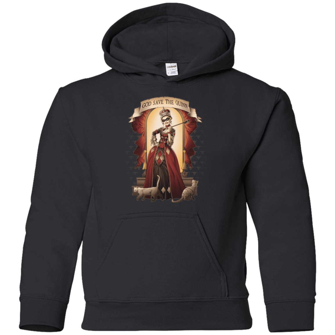 Sweatshirts Black / YS God Save The Quinn Youth Hoodie