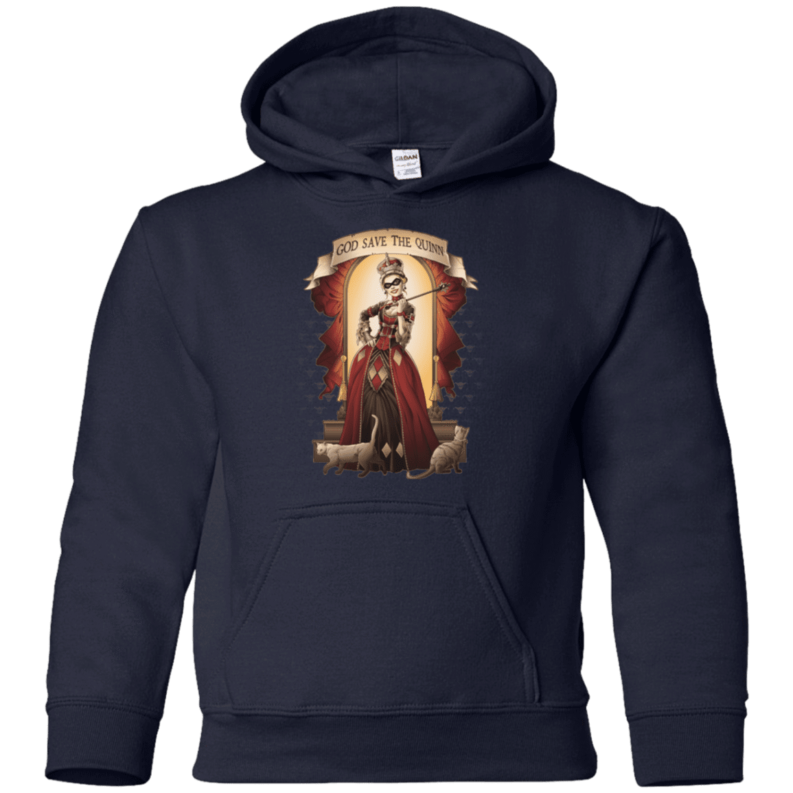 Sweatshirts Navy / YS God Save The Quinn Youth Hoodie