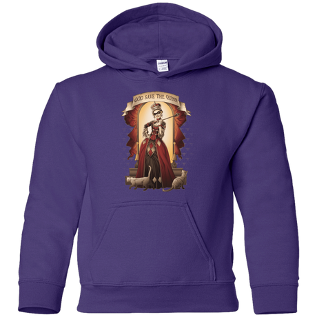 Sweatshirts Purple / YS God Save The Quinn Youth Hoodie