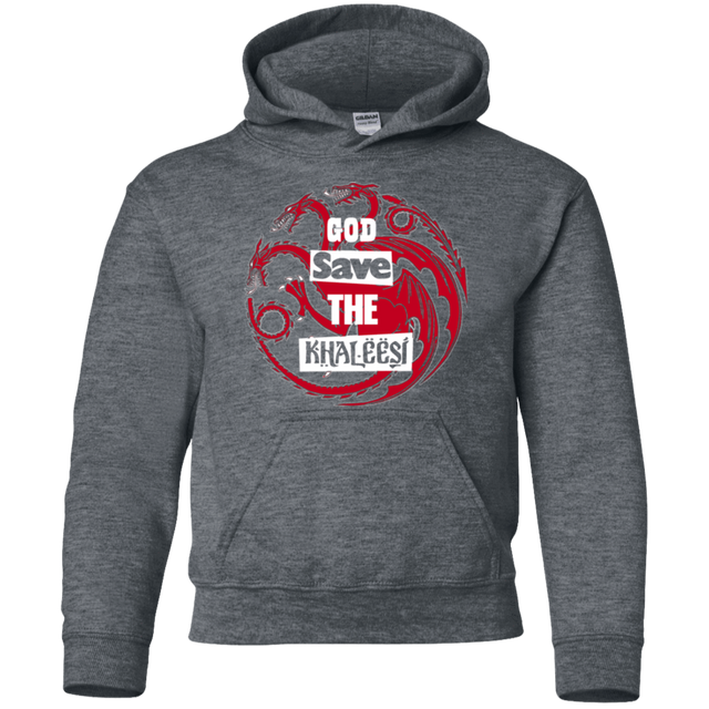 Sweatshirts Dark Heather / YS God save Youth Hoodie