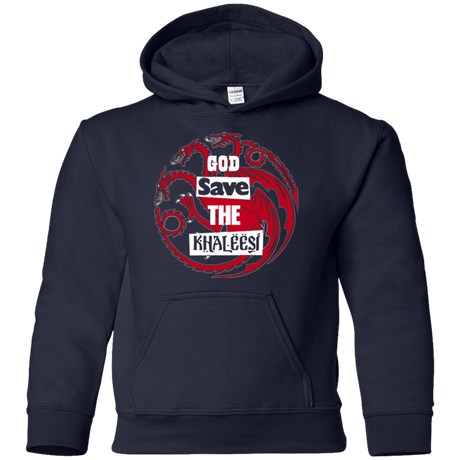 Sweatshirts Navy / YS God save Youth Hoodie