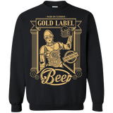 Sweatshirts Black / S Gold Label Beer Crewneck Sweatshirt