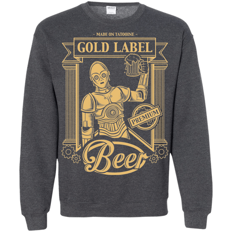 Sweatshirts Dark Heather / S Gold Label Beer Crewneck Sweatshirt