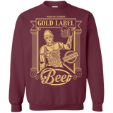 Sweatshirts Maroon / S Gold Label Beer Crewneck Sweatshirt