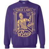 Sweatshirts Purple / S Gold Label Beer Crewneck Sweatshirt