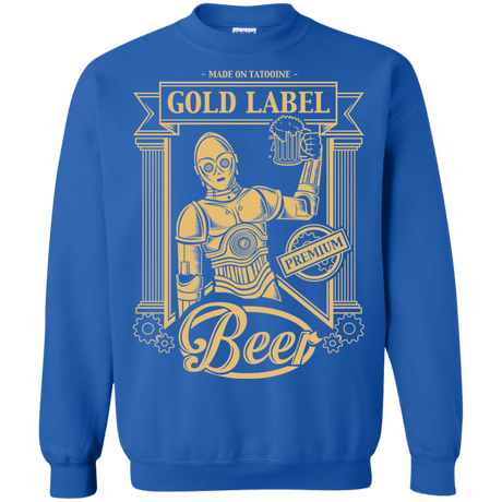 Sweatshirts Royal / S Gold Label Beer Crewneck Sweatshirt