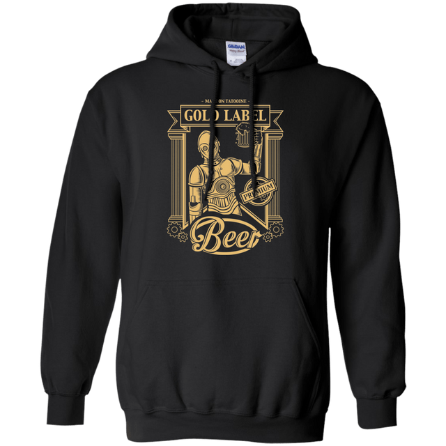 Sweatshirts Black / S Gold Label Beer Pullover Hoodie