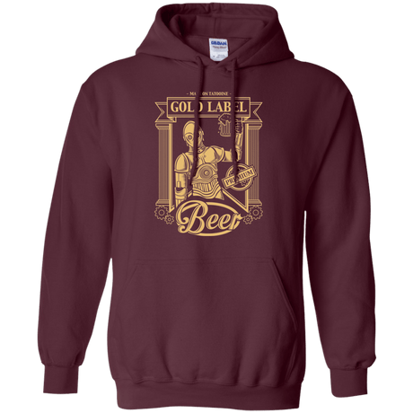 Sweatshirts Maroon / S Gold Label Beer Pullover Hoodie