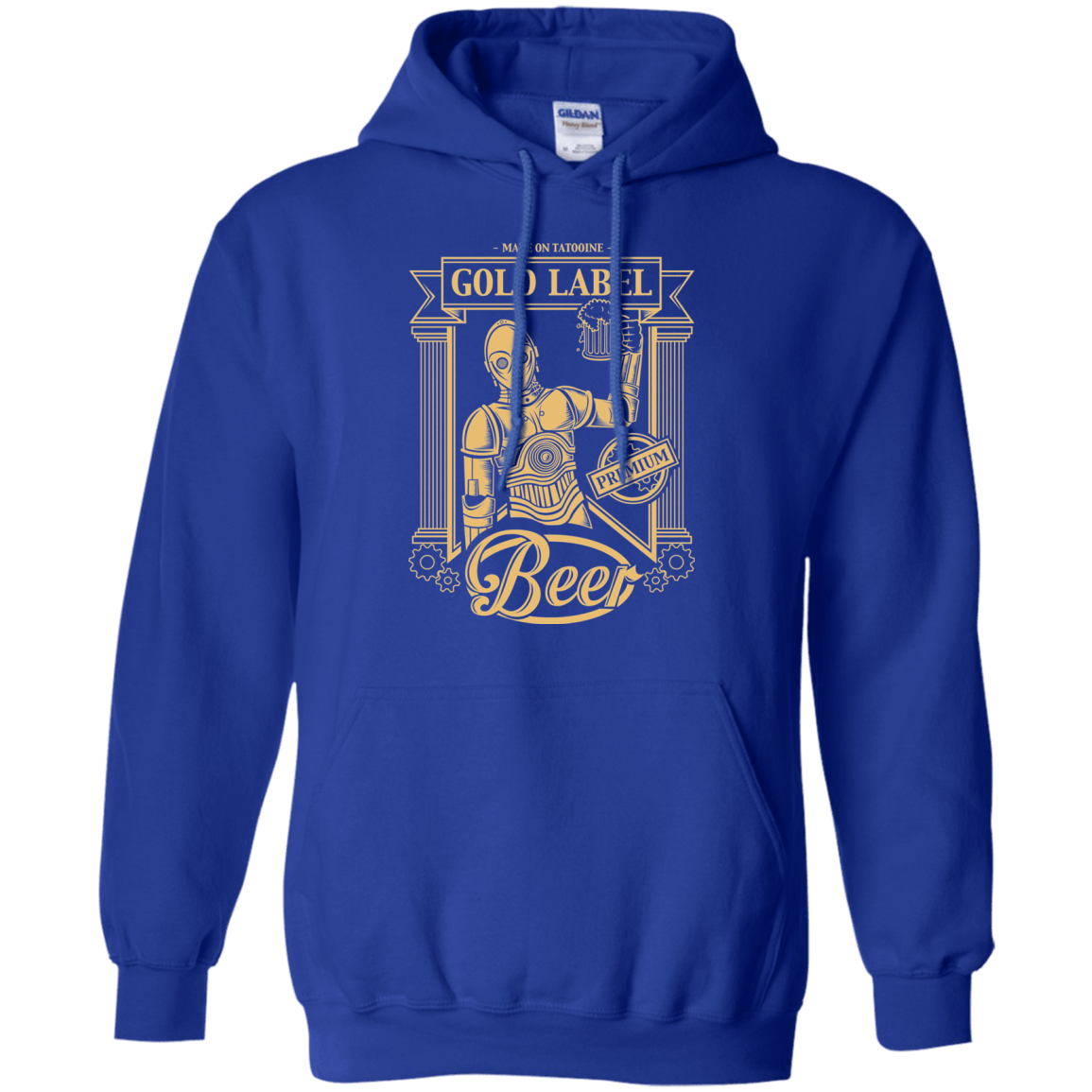 Sweatshirts Royal / S Gold Label Beer Pullover Hoodie