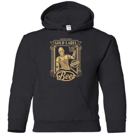 Sweatshirts Black / YS Gold Label Beer Youth Hoodie