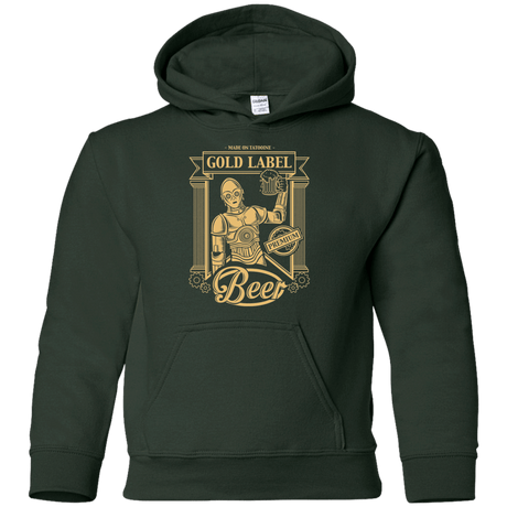Sweatshirts Forest Green / YS Gold Label Beer Youth Hoodie