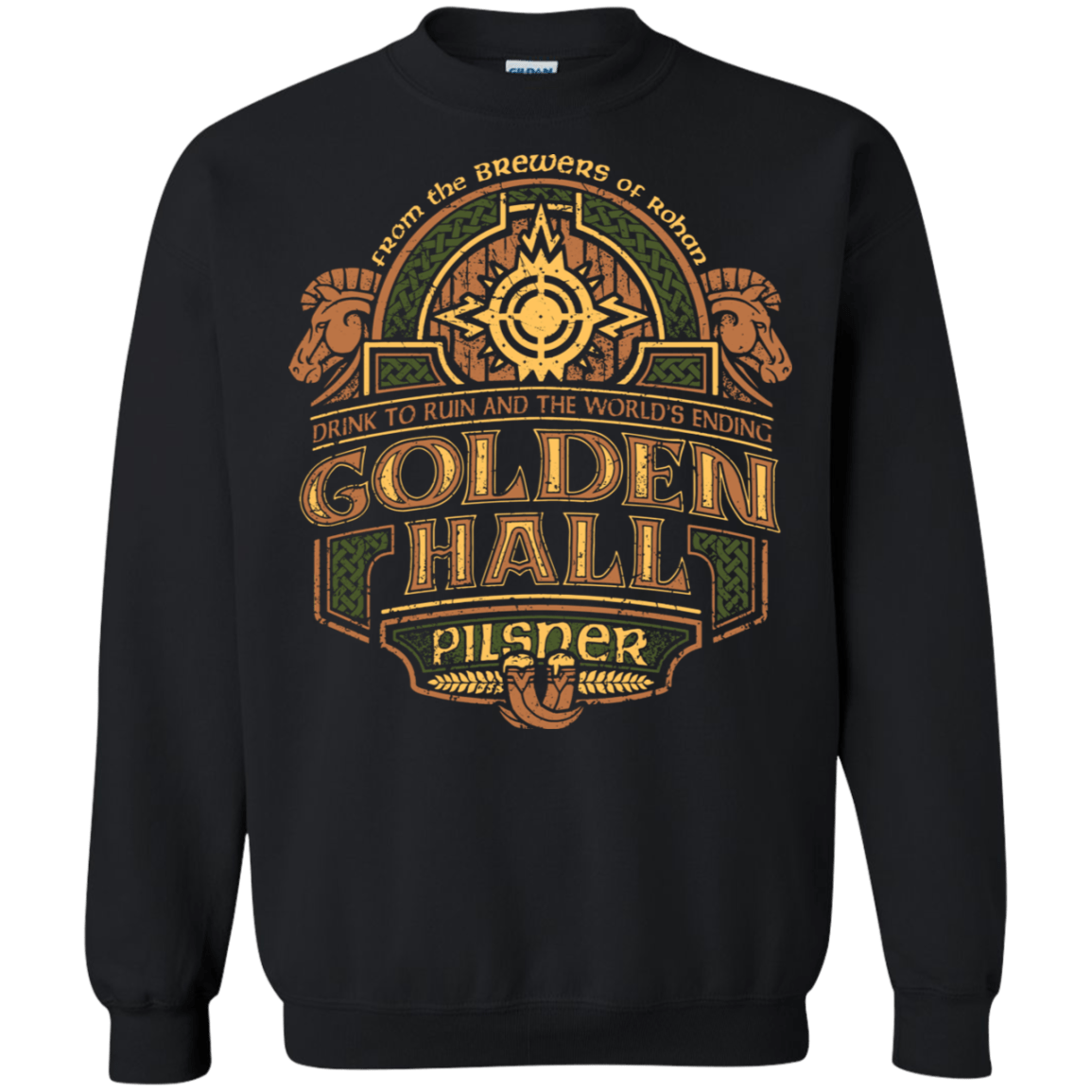 Sweatshirts Black / S Golden Hall Pilsner Crewneck Sweatshirt