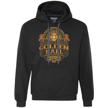 Sweatshirts Black / S Golden Hall Pilsner Premium Fleece Hoodie