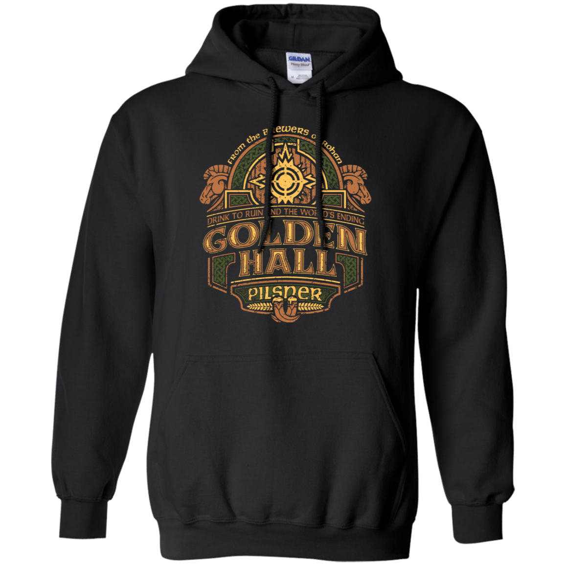 Sweatshirts Black / S Golden Hall Pilsner Pullover Hoodie