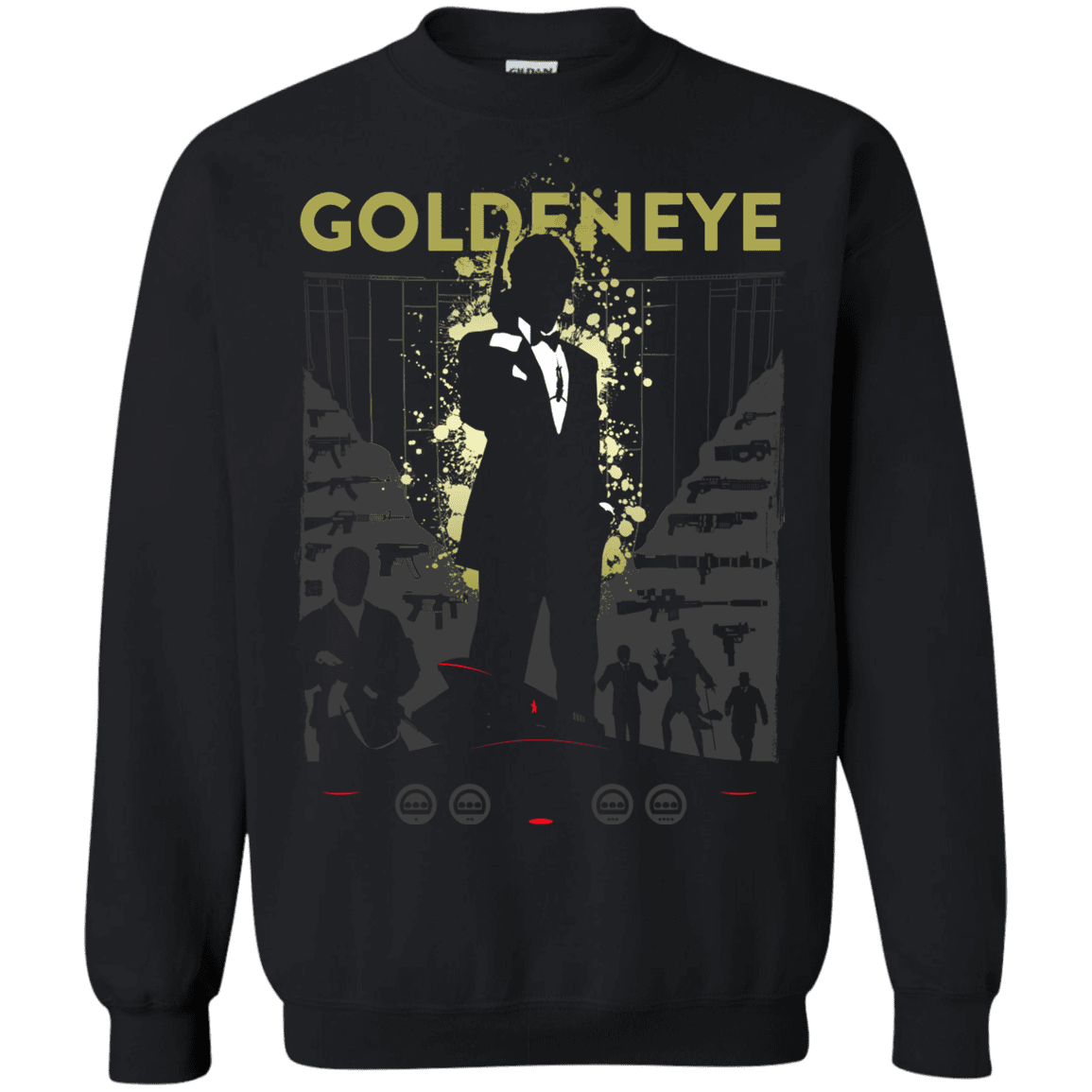 Sweatshirts Black / S Goldeneye Crewneck Sweatshirt