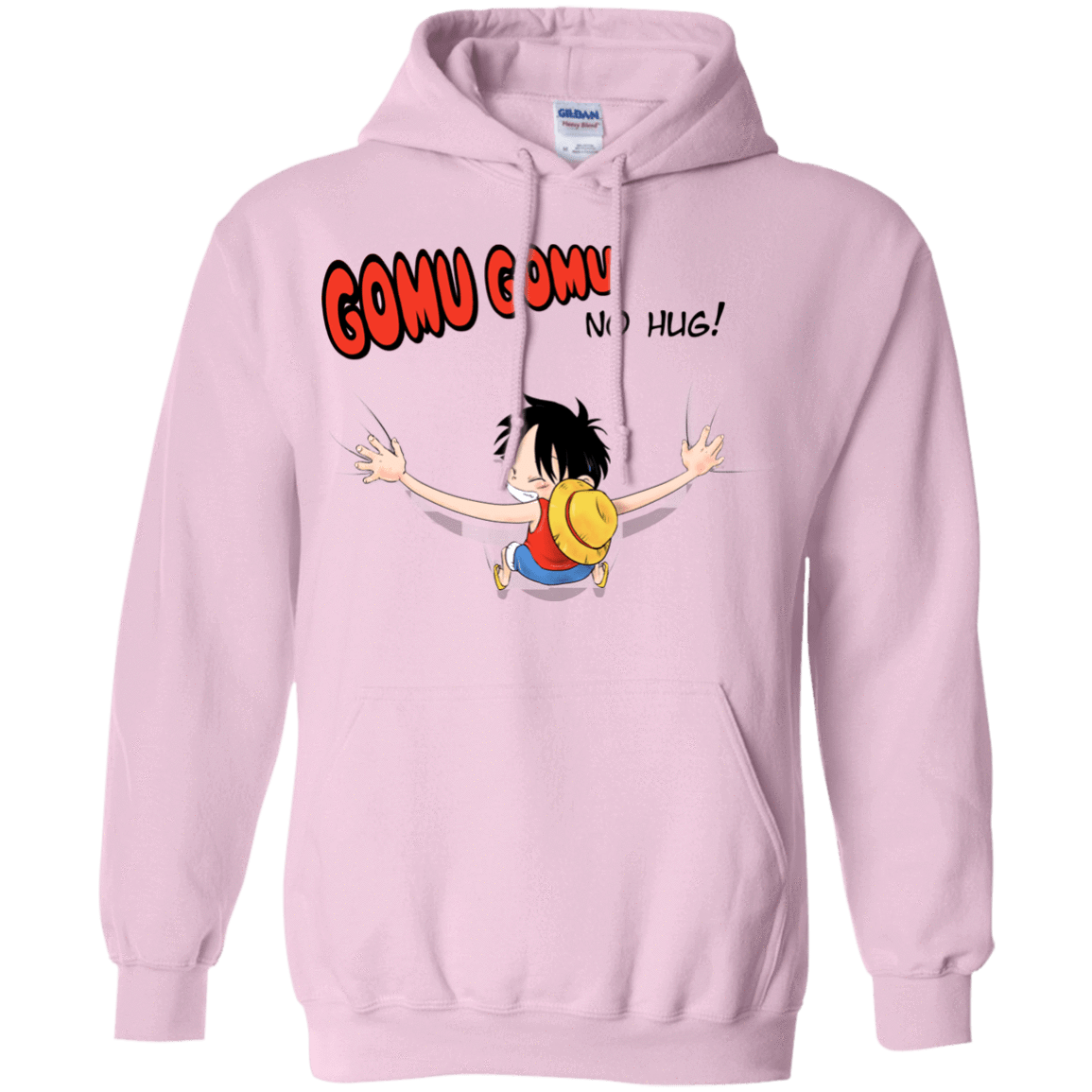 Sweatshirts Light Pink / Small Gomu Gomu no Hug Pullover Hoodie