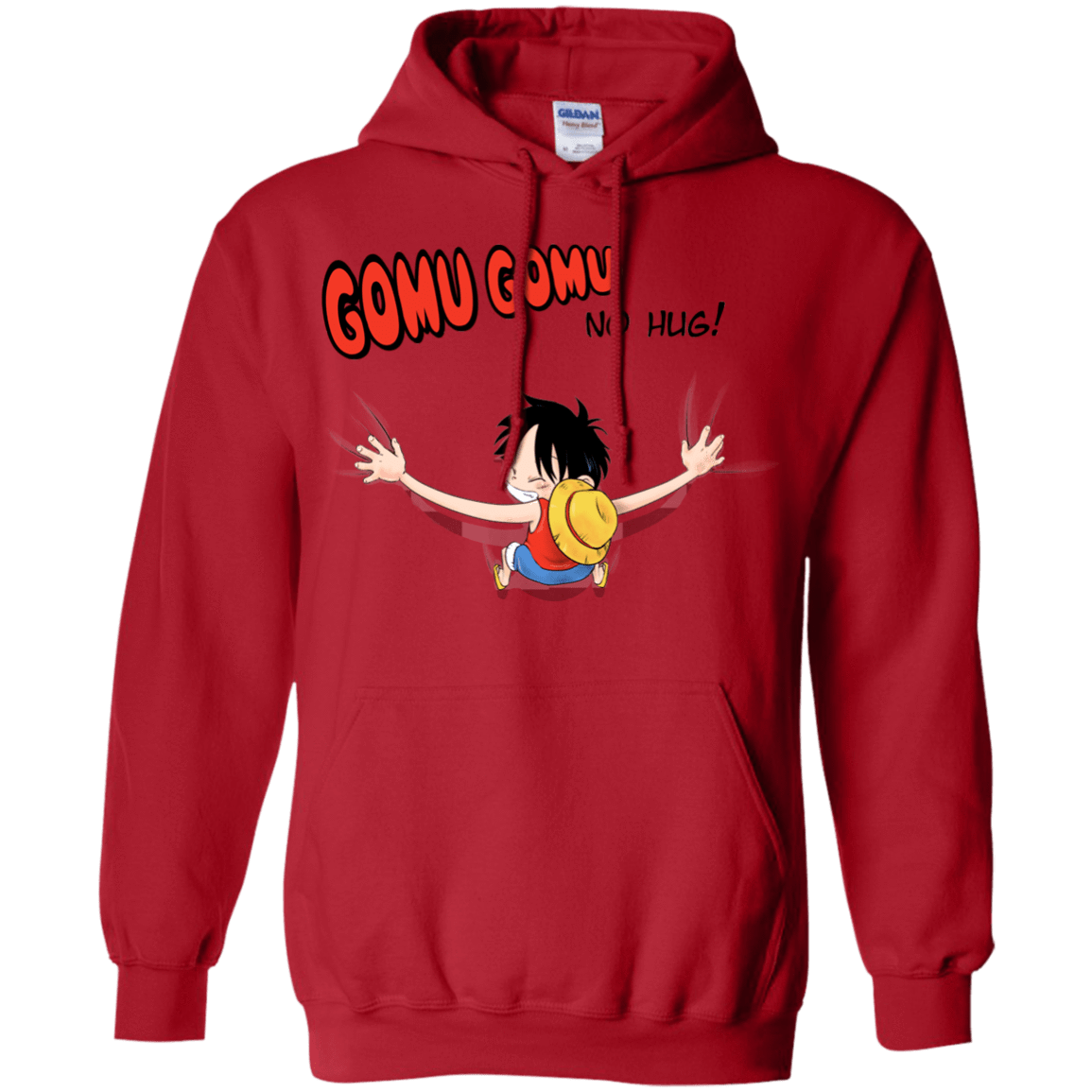 Sweatshirts Red / Small Gomu Gomu no Hug Pullover Hoodie