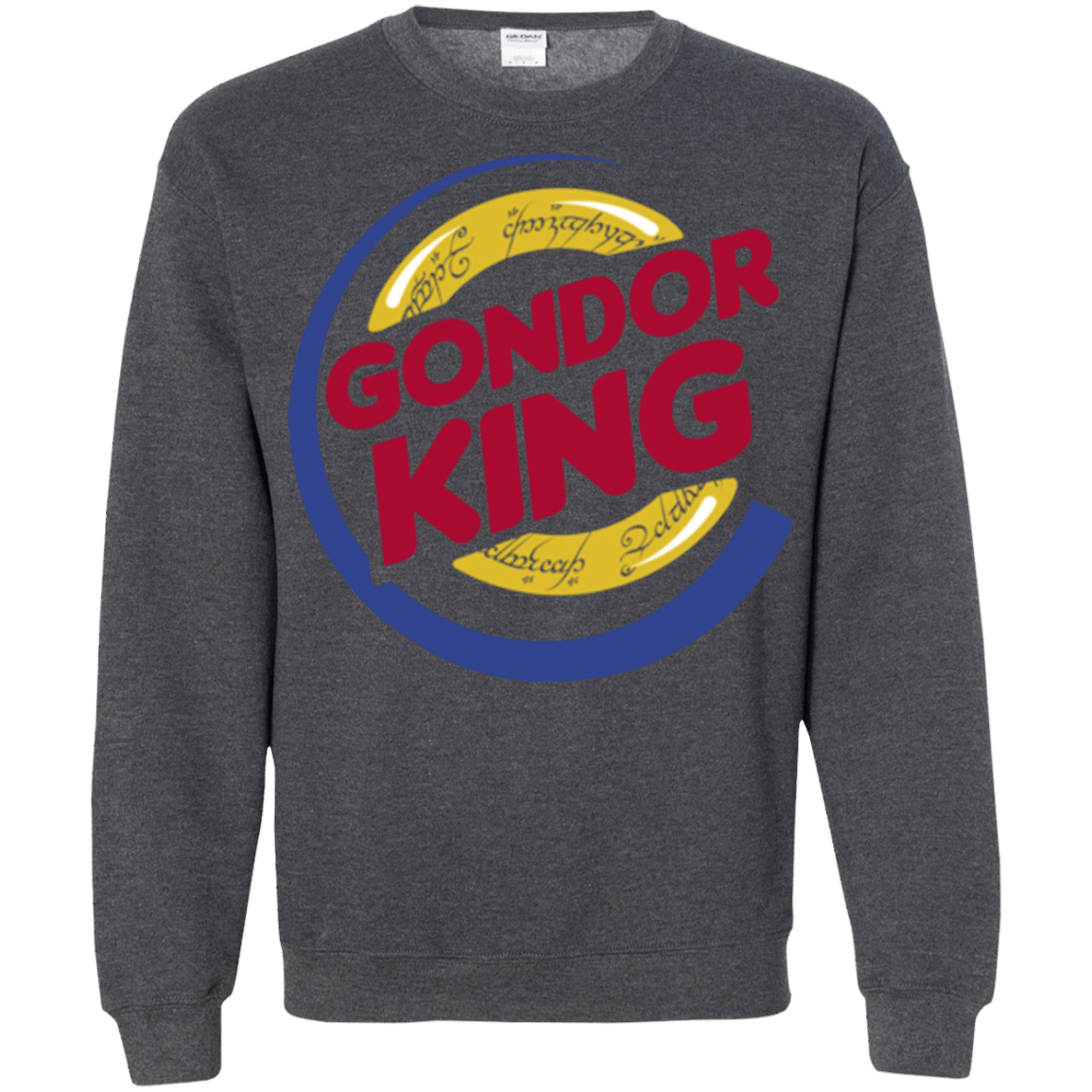 Sweatshirts Dark Heather / Small Gondor King Crewneck Sweatshirt
