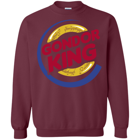 Sweatshirts Maroon / Small Gondor King Crewneck Sweatshirt
