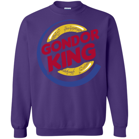 Sweatshirts Purple / Small Gondor King Crewneck Sweatshirt
