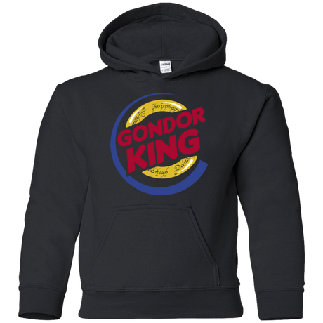 Sweatshirts Black / YS Gondor King Youth Hoodie