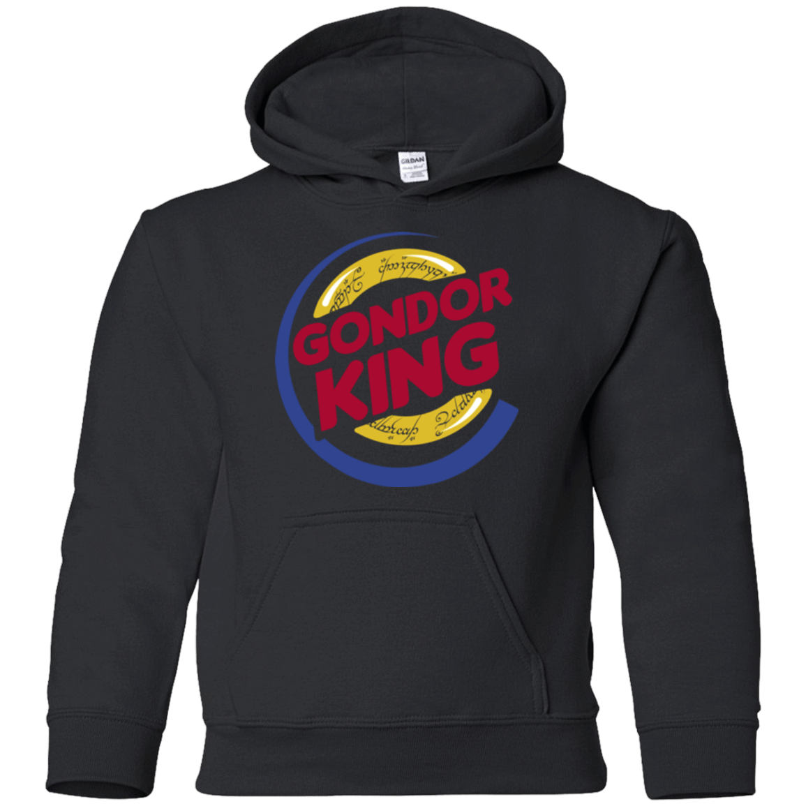 Sweatshirts Black / YS Gondor King Youth Hoodie