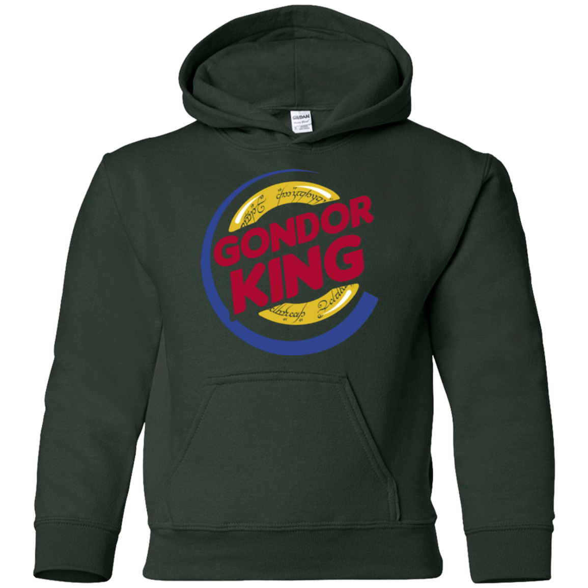 Sweatshirts Forest Green / YS Gondor King Youth Hoodie