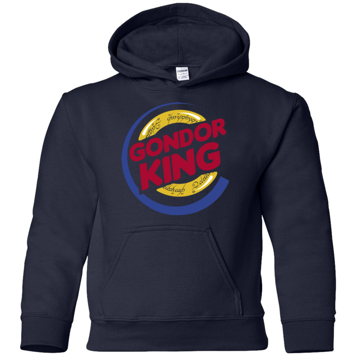 Sweatshirts Navy / YS Gondor King Youth Hoodie