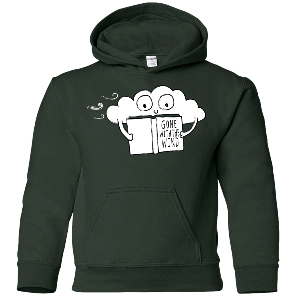 Sweatshirts Forest Green / YS Gone with the Wind Youth Hoodie