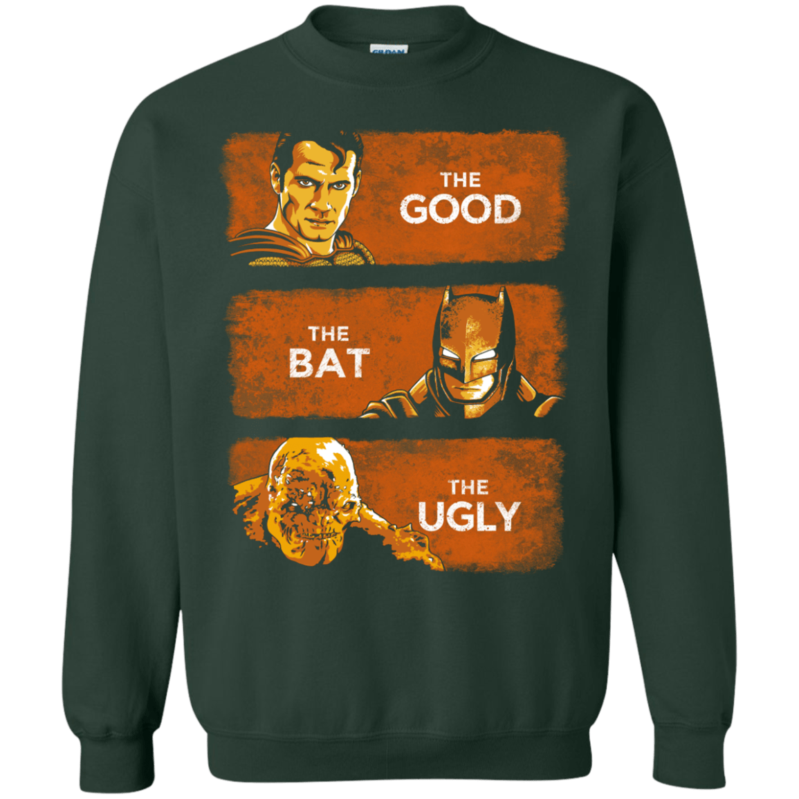 Sweatshirts Forest Green / S Good, Bat, Ugly Crewneck Sweatshirt