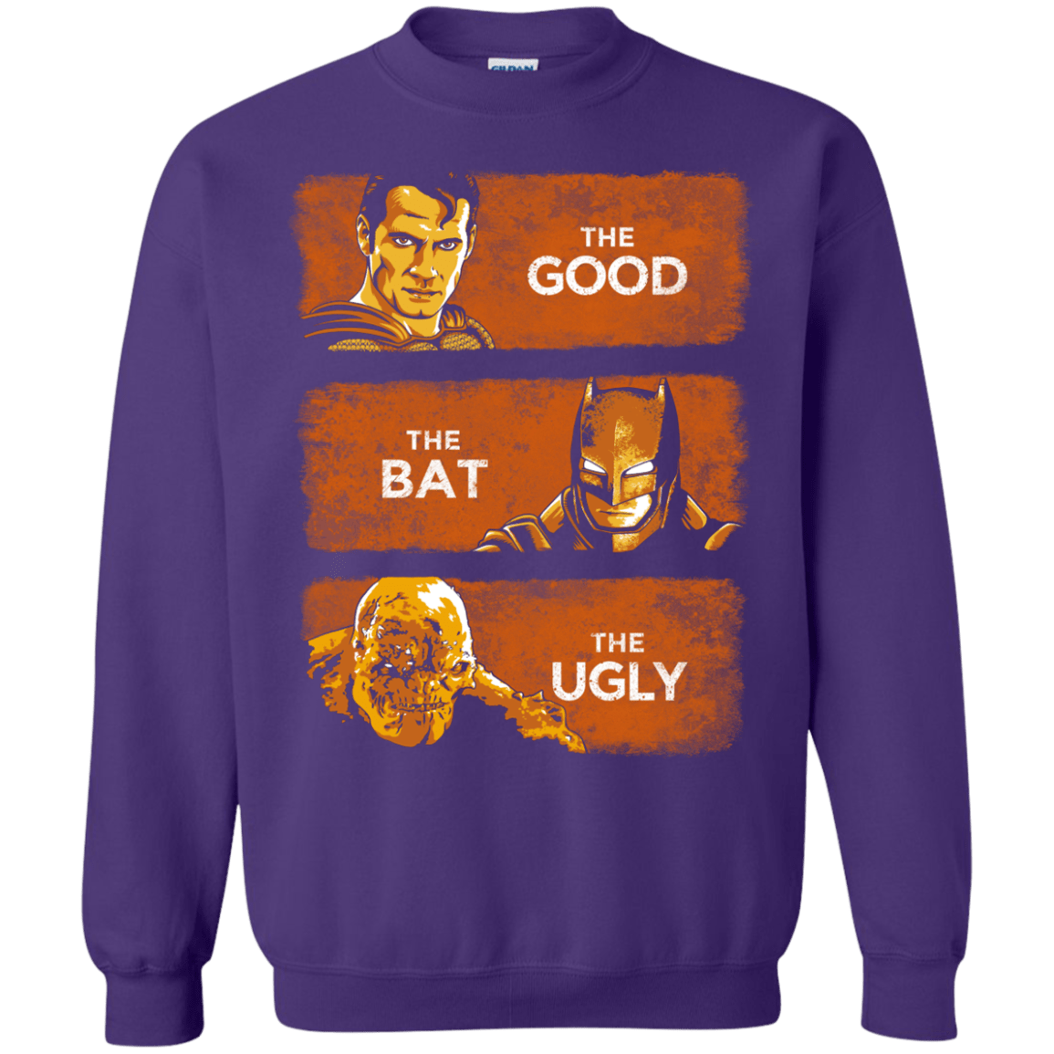 Sweatshirts Purple / S Good, Bat, Ugly Crewneck Sweatshirt