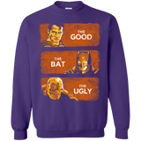 Sweatshirts Purple / S Good, Bat, Ugly Crewneck Sweatshirt