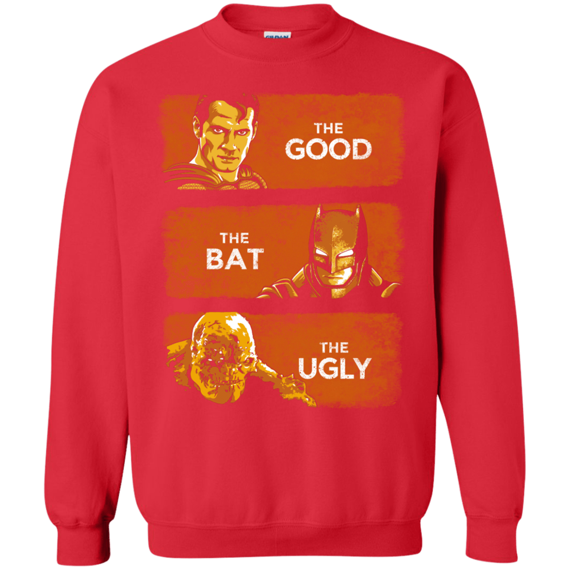 Sweatshirts Red / S Good, Bat, Ugly Crewneck Sweatshirt