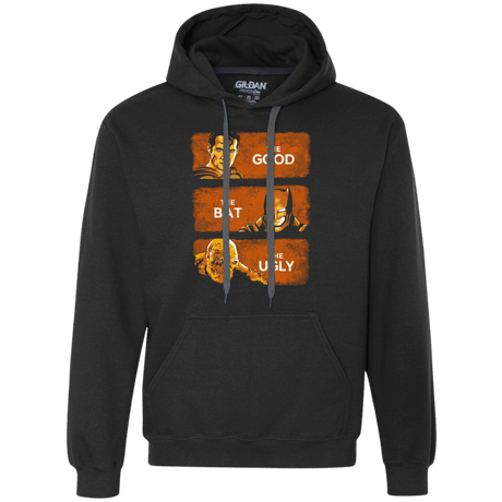 Sweatshirts Black / S Good, Bat, Ugly Premium Fleece Hoodie