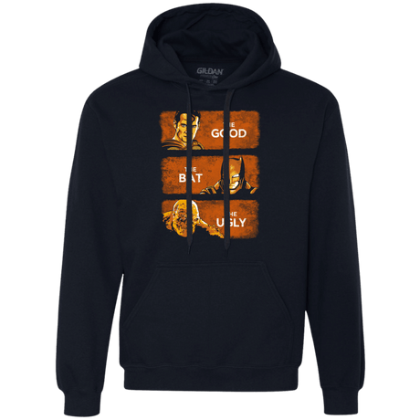 Sweatshirts Navy / S Good, Bat, Ugly Premium Fleece Hoodie