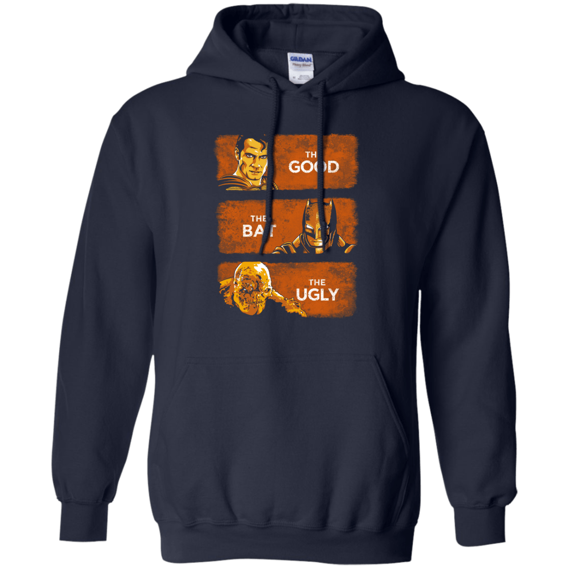 Sweatshirts Navy / S Good, Bat, Ugly Pullover Hoodie