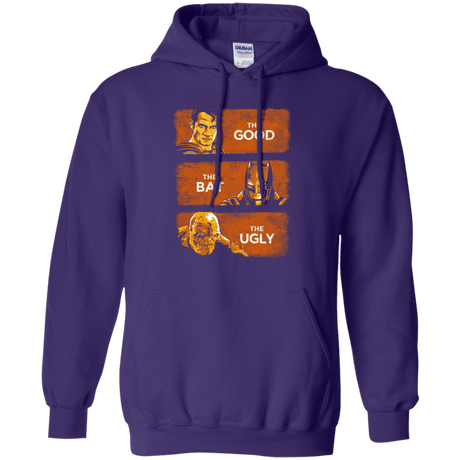 Sweatshirts Purple / S Good, Bat, Ugly Pullover Hoodie