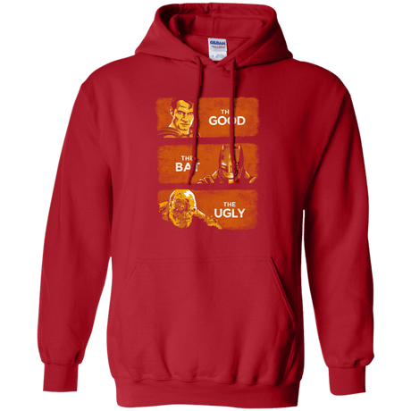 Sweatshirts Red / S Good, Bat, Ugly Pullover Hoodie