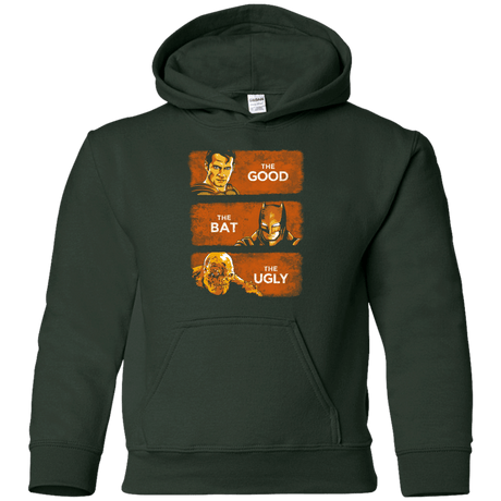 Sweatshirts Forest Green / YS Good, Bat, Ugly Youth Hoodie