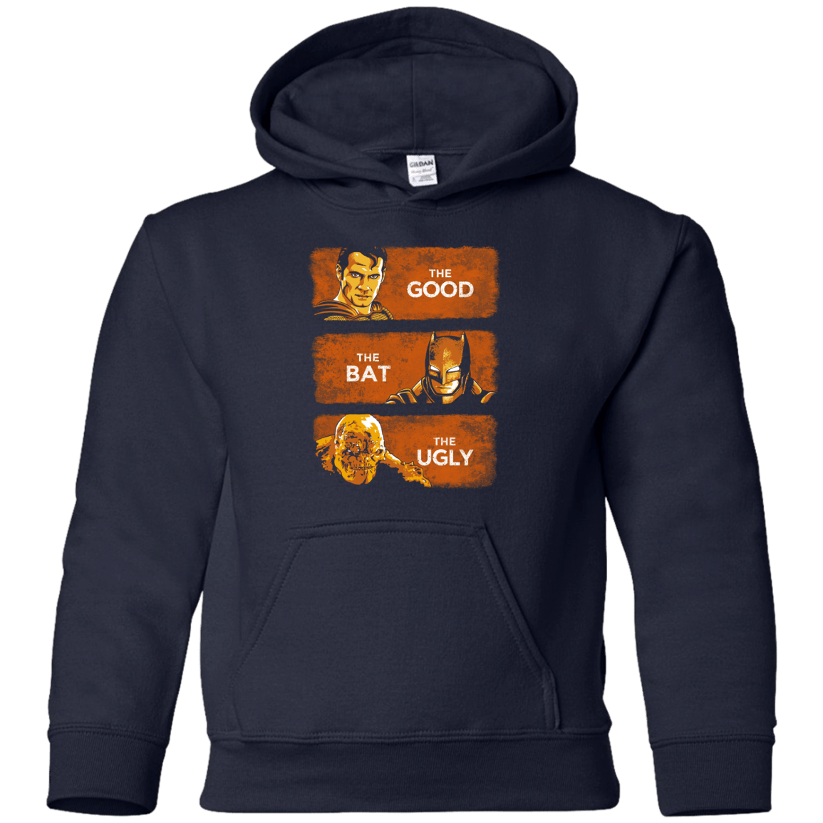 Sweatshirts Navy / YS Good, Bat, Ugly Youth Hoodie
