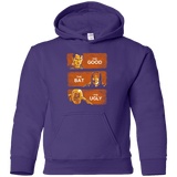 Sweatshirts Purple / YS Good, Bat, Ugly Youth Hoodie