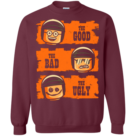 Sweatshirts Maroon / Small GOOD COP BAD COP UGLY COP Crewneck Sweatshirt