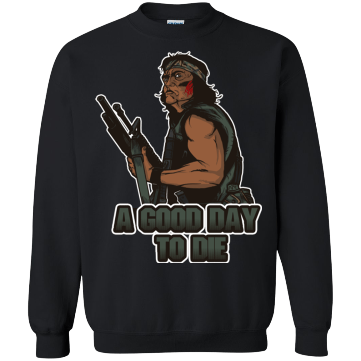 Sweatshirts Black / Small Good Day To Die Crewneck Sweatshirt