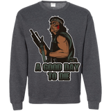 Sweatshirts Dark Heather / Small Good Day To Die Crewneck Sweatshirt