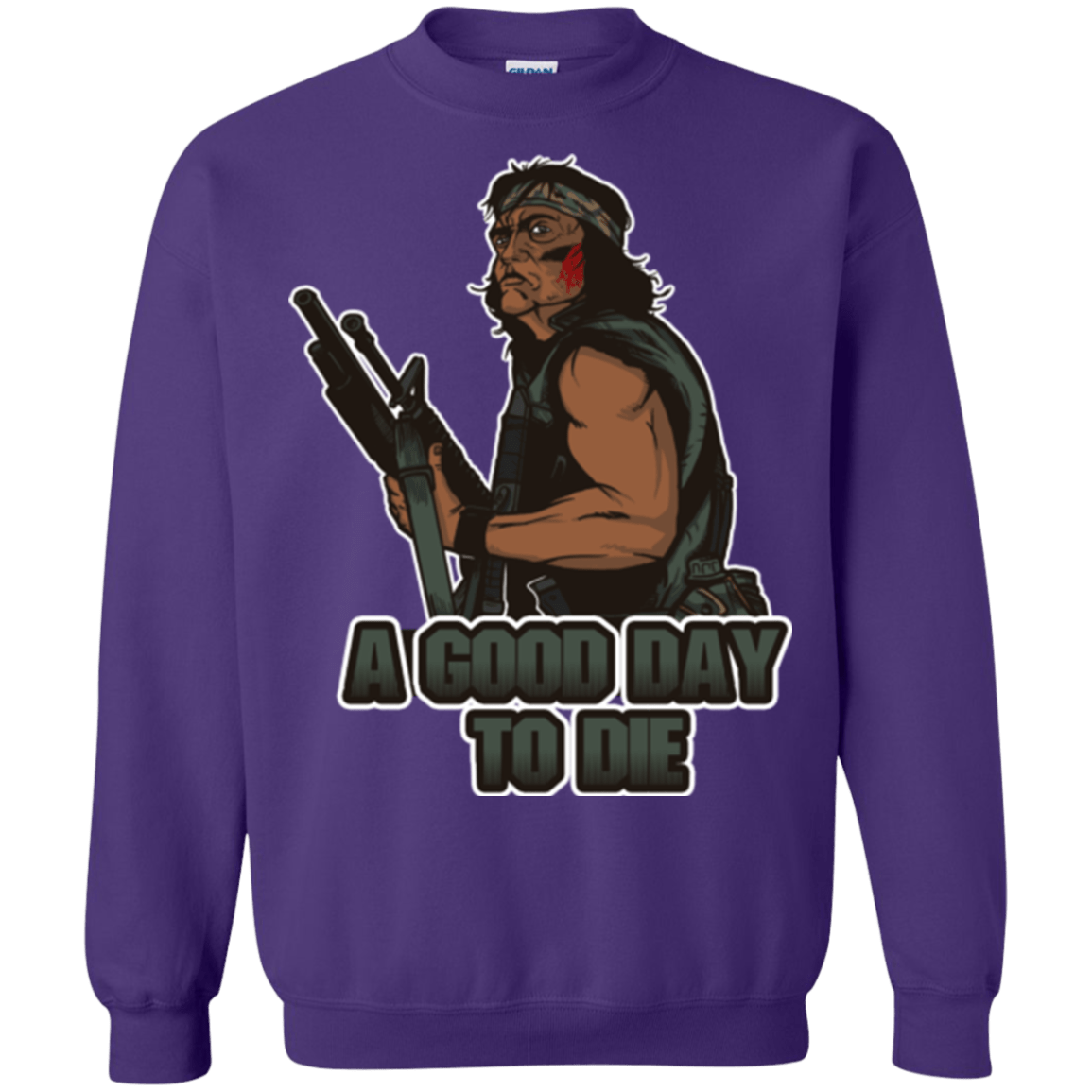 Sweatshirts Purple / Small Good Day To Die Crewneck Sweatshirt