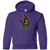 Sweatshirts Purple / YS Good Day To Die Youth Hoodie