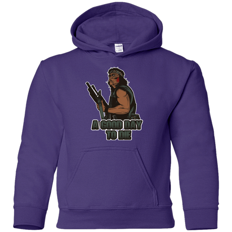 Sweatshirts Purple / YS Good Day To Die Youth Hoodie
