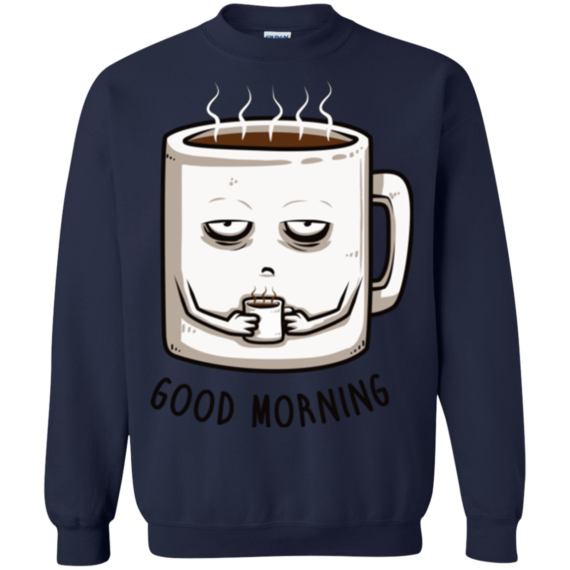Sweatshirts Navy / Small Good morning Crewneck Sweatshirt