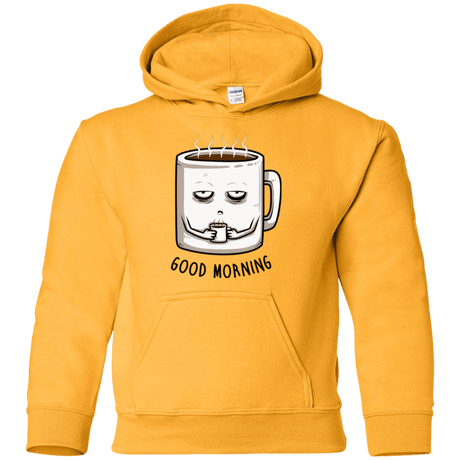 Sweatshirts Gold / YS Good morning Youth Hoodie